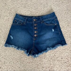 Shorts By ReWash - Buttondown - Raw hem